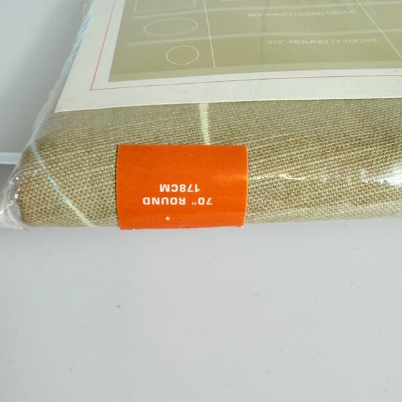 Avonhome Tropical Fern Round Tablecloth Oversize VTG Coastal Kitchen Decor Table - Picture 4 of 13